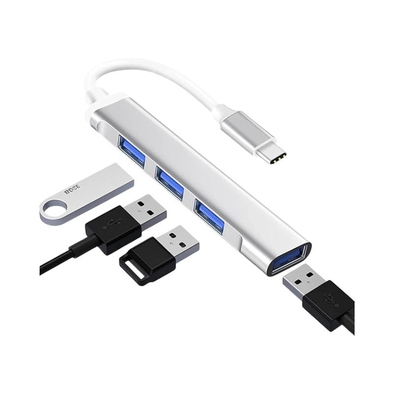 Adaptador Hub Usb Tipo C 4 portas - Easy Idea Network